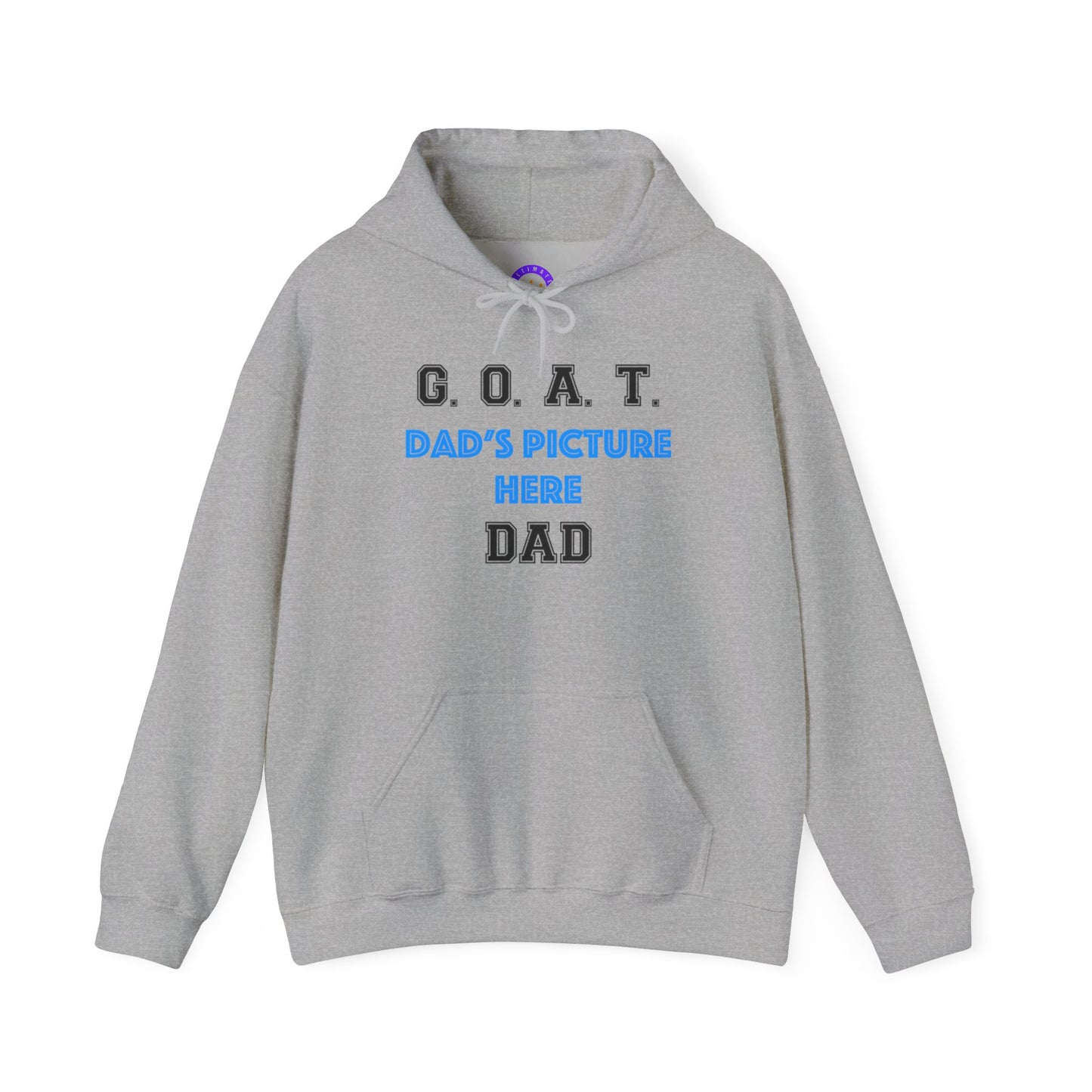 G.O.A.T. DAD Customizable Hoodie | Cozy Unisex Hooded Sweatshirt