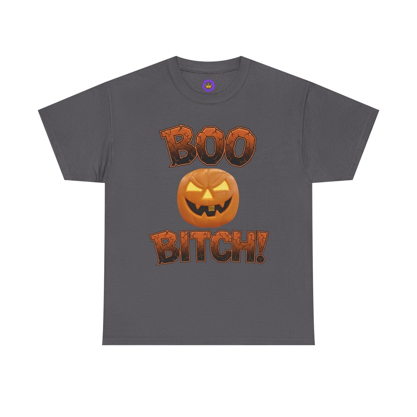 Halloween Tshirt Funny Spooky Pumpkin Face Tee Shirt Adult Apparel Costume Alternative Jack Lantern Graphic Design Cotton Fabric Boo Text