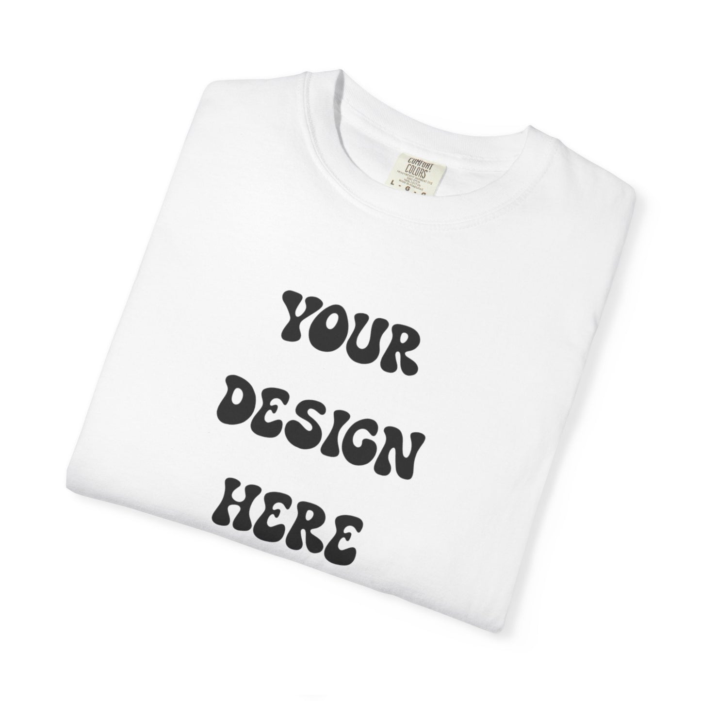 Customizable Tee (White, Citrus) , Perfect  for Personalized Gifts, Casual Wear, Birthday Gifts, Relaxed Fit, Cozy Fashion