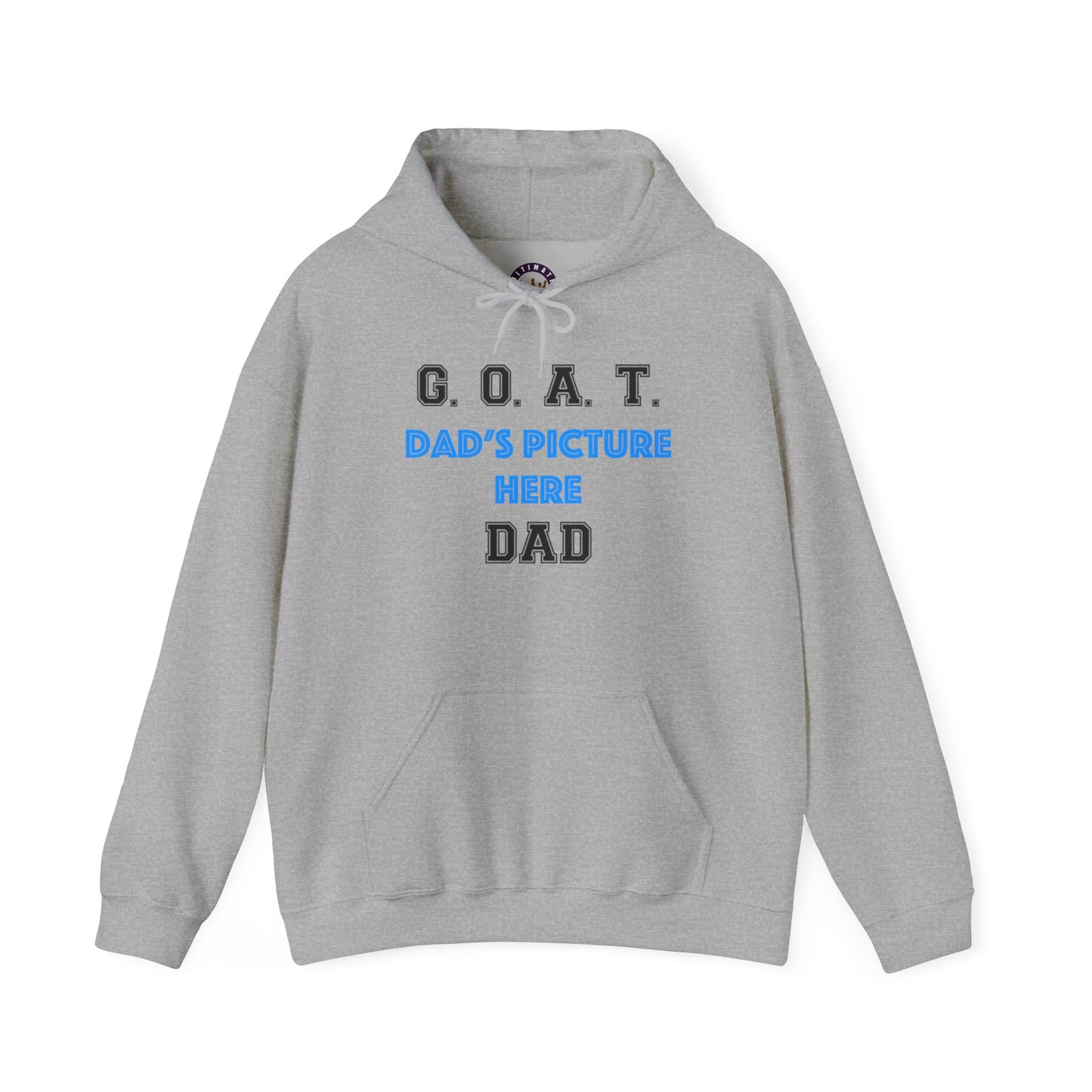 G.O.A.T. DAD Customizable Hoodie | Cozy Unisex Hooded Sweatshirt