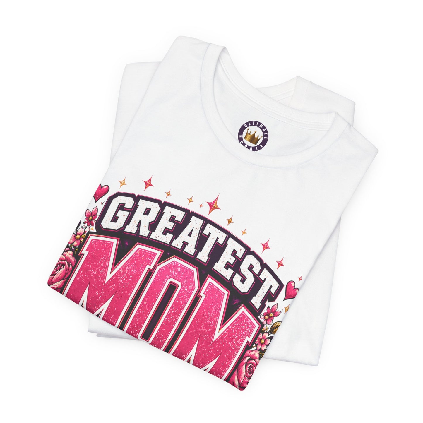 Greatest Mom Alive T-Shirt | White Floral Mother's Day Gift Tee