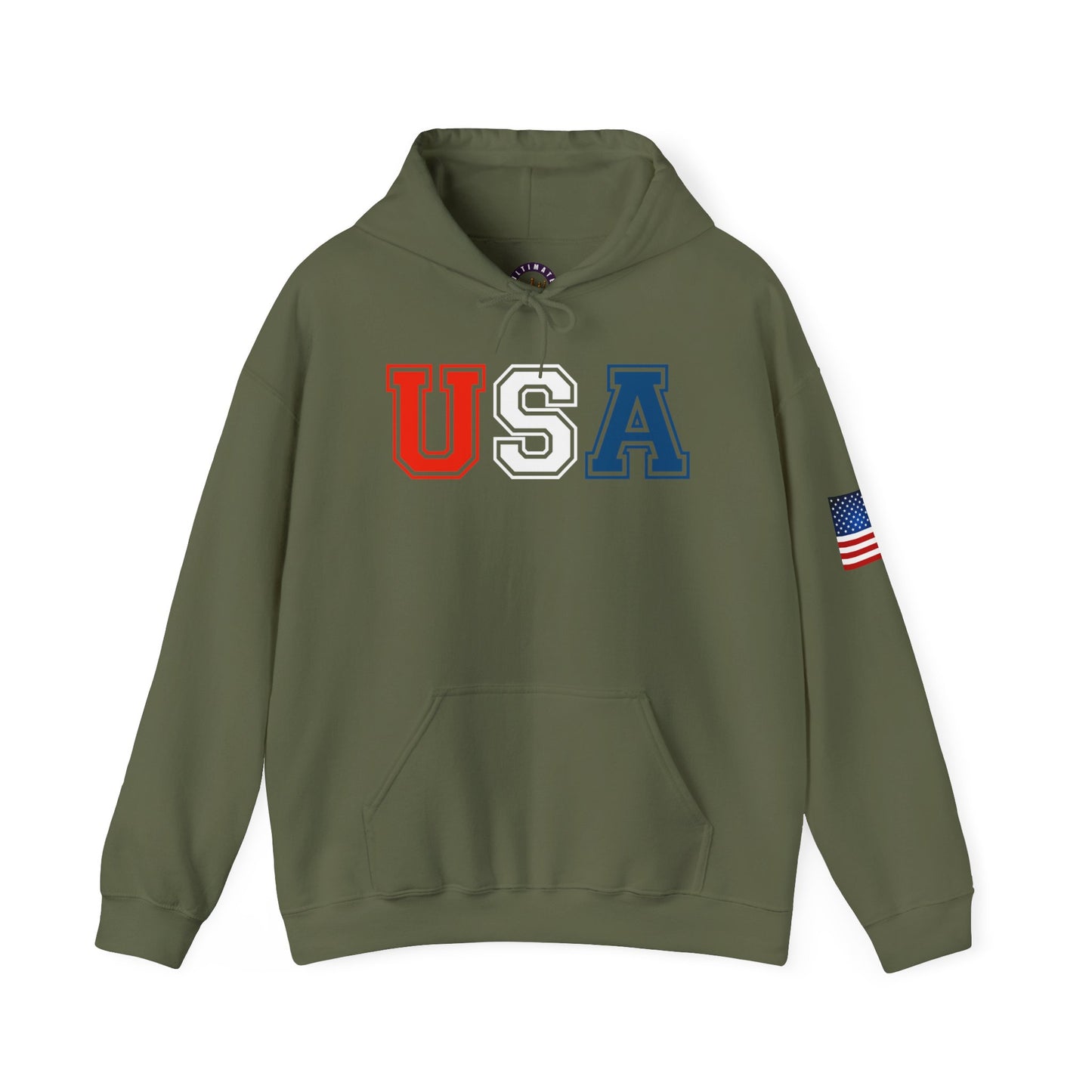 USA Hoodie |  Unisex Sweatshirt, Patriotic Casual Wear, Gift for Veterans, Eco-Friendly Clothing