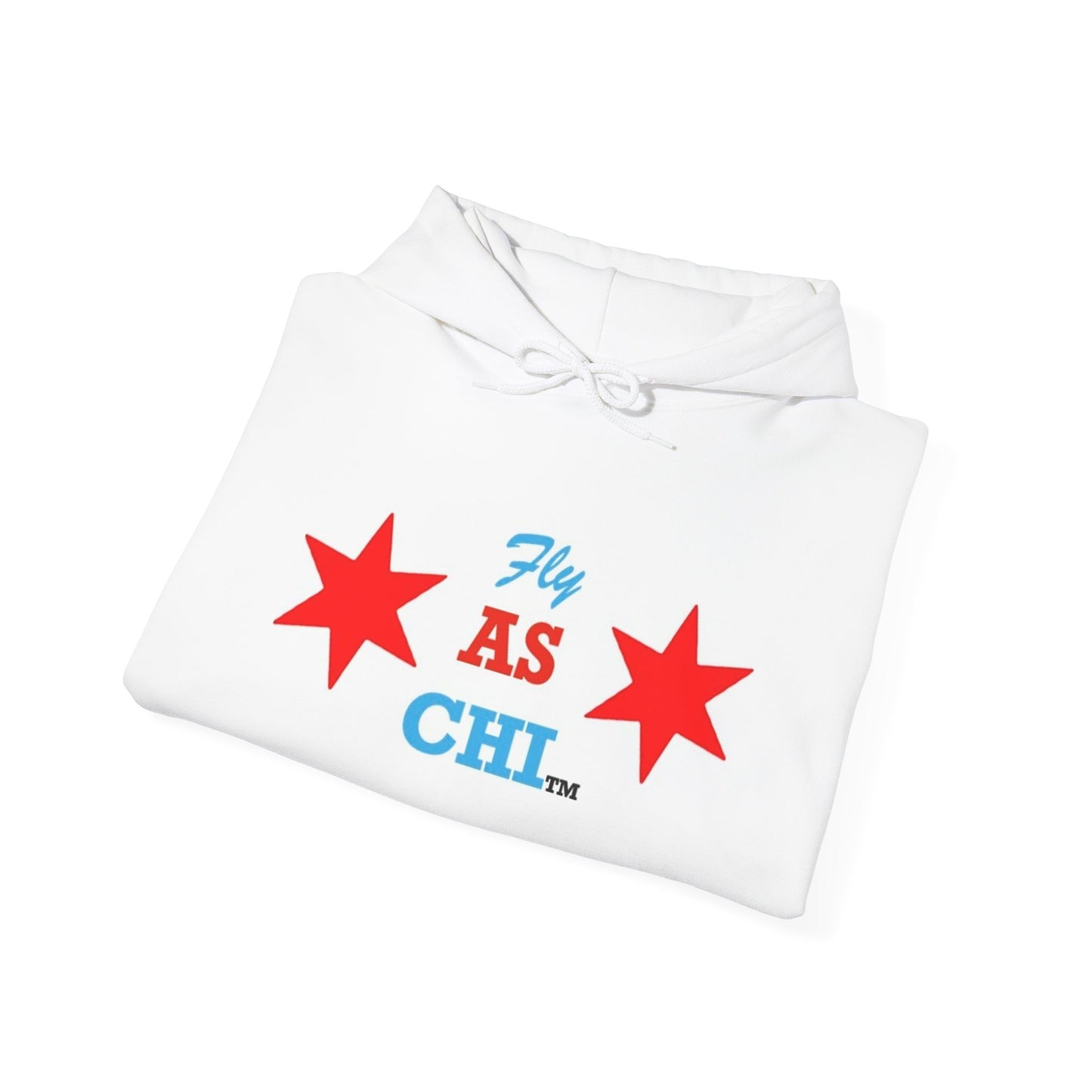 Fly As Chi Hoodie | Windy City Sweatshirt, Illinois Pride Pullover, Chicago Flag Apparel, Gift for Chicagoan