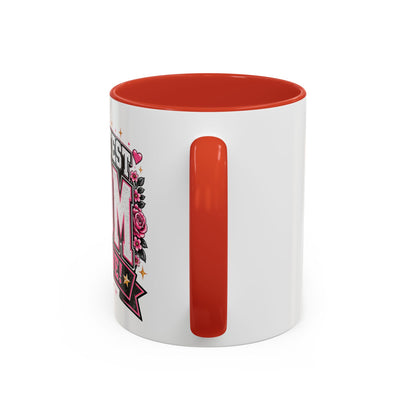 Greatest Mom Alive! - RED Accent Coffee Mug | Mother’s Day Pink Floral 11/15oz