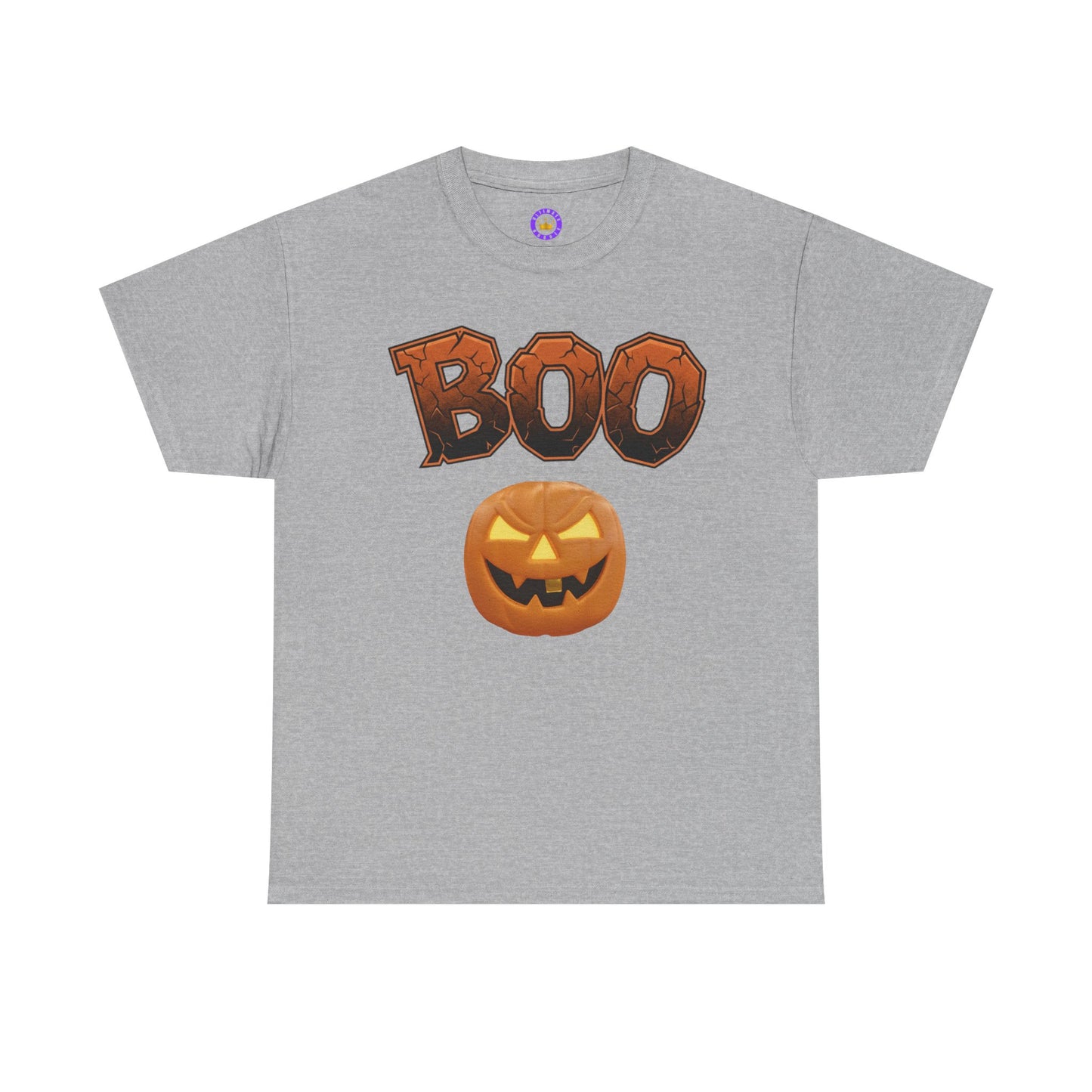 Halloween Boo T-Shirt, Spooky Season Heavy Cotton Tee, Cute Ghost Fall Apparel, Unisex Trick or Treat Top, Pumpkin Patch Outfit