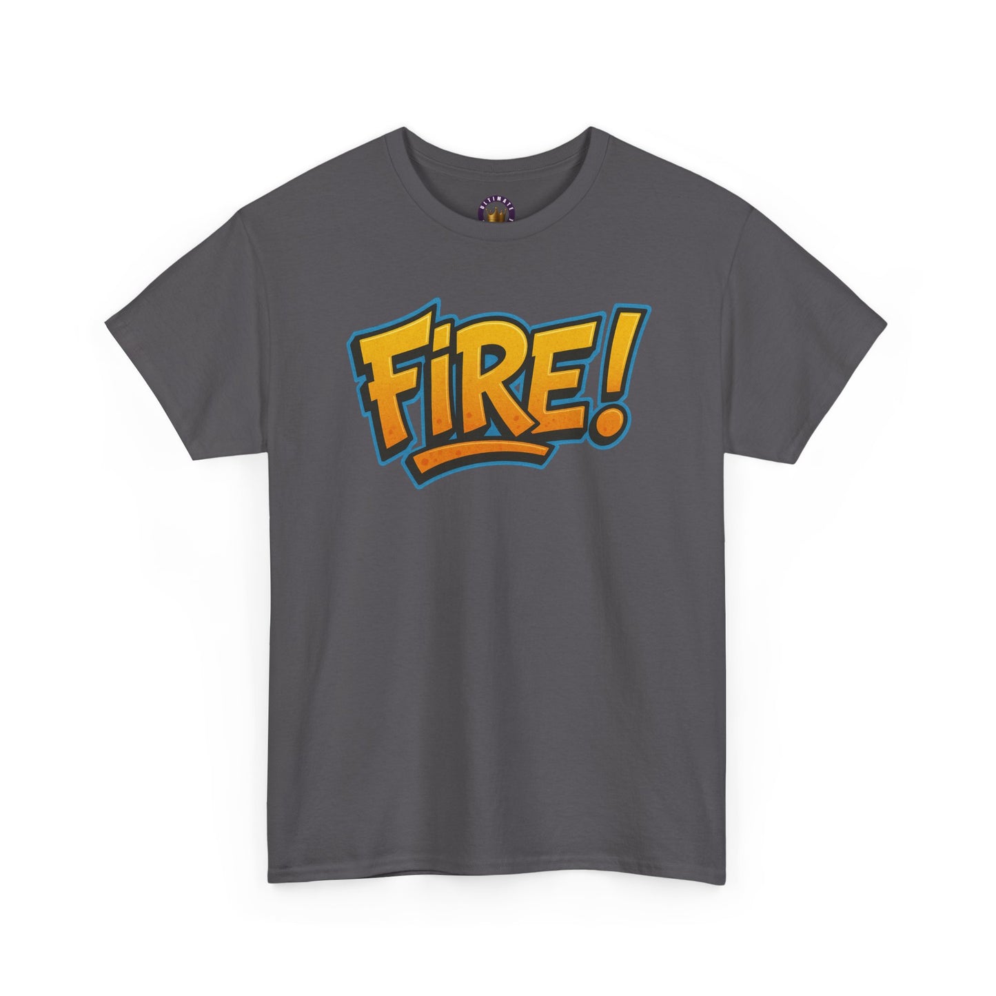 Fire! | Graphic Tee — Bold Retro Text Streetwear T‑Shirt