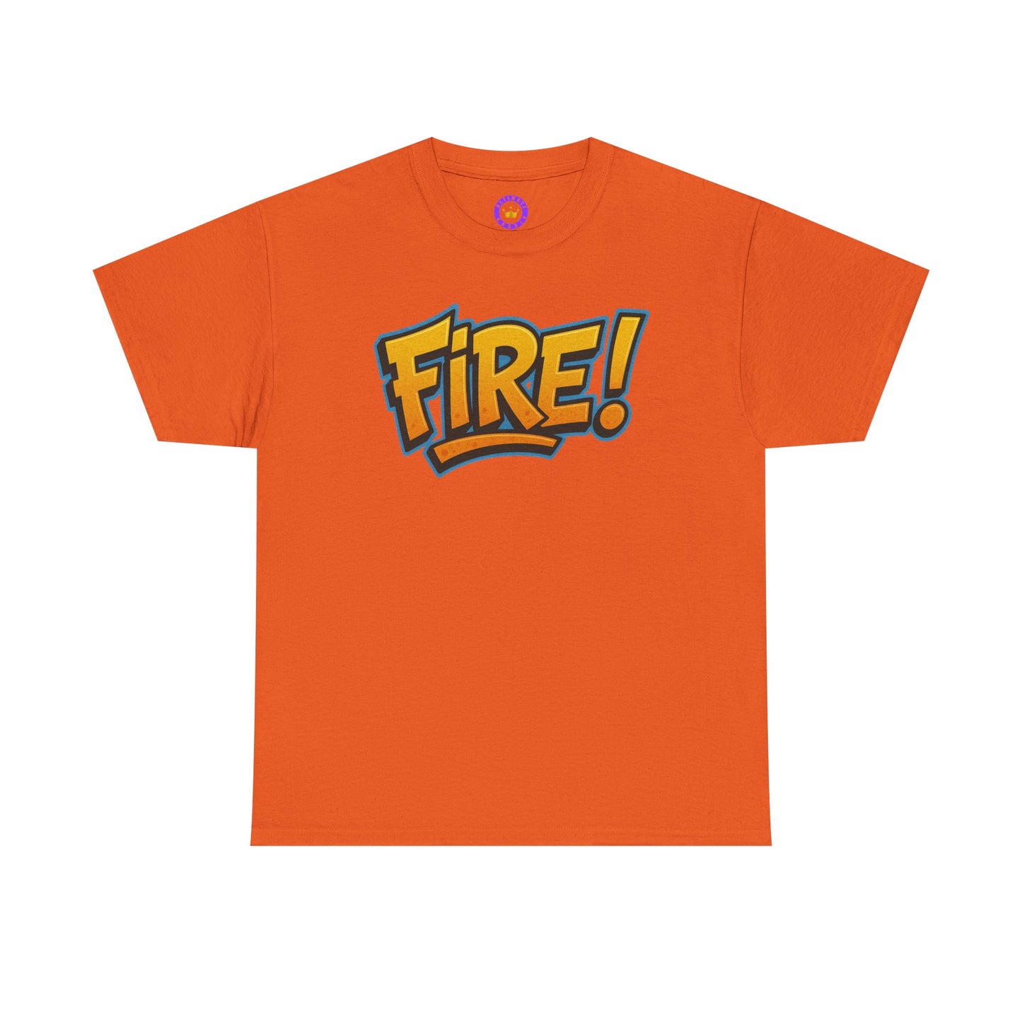 Fire! | Graphic Tee — Bold Retro Text Streetwear T‑Shirt