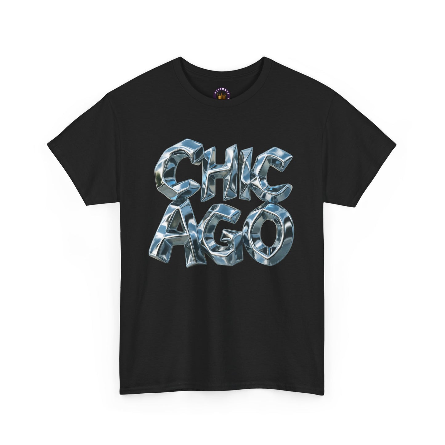 Chicago Metallic 3D Tee | Urban City Graphic T-Shirt