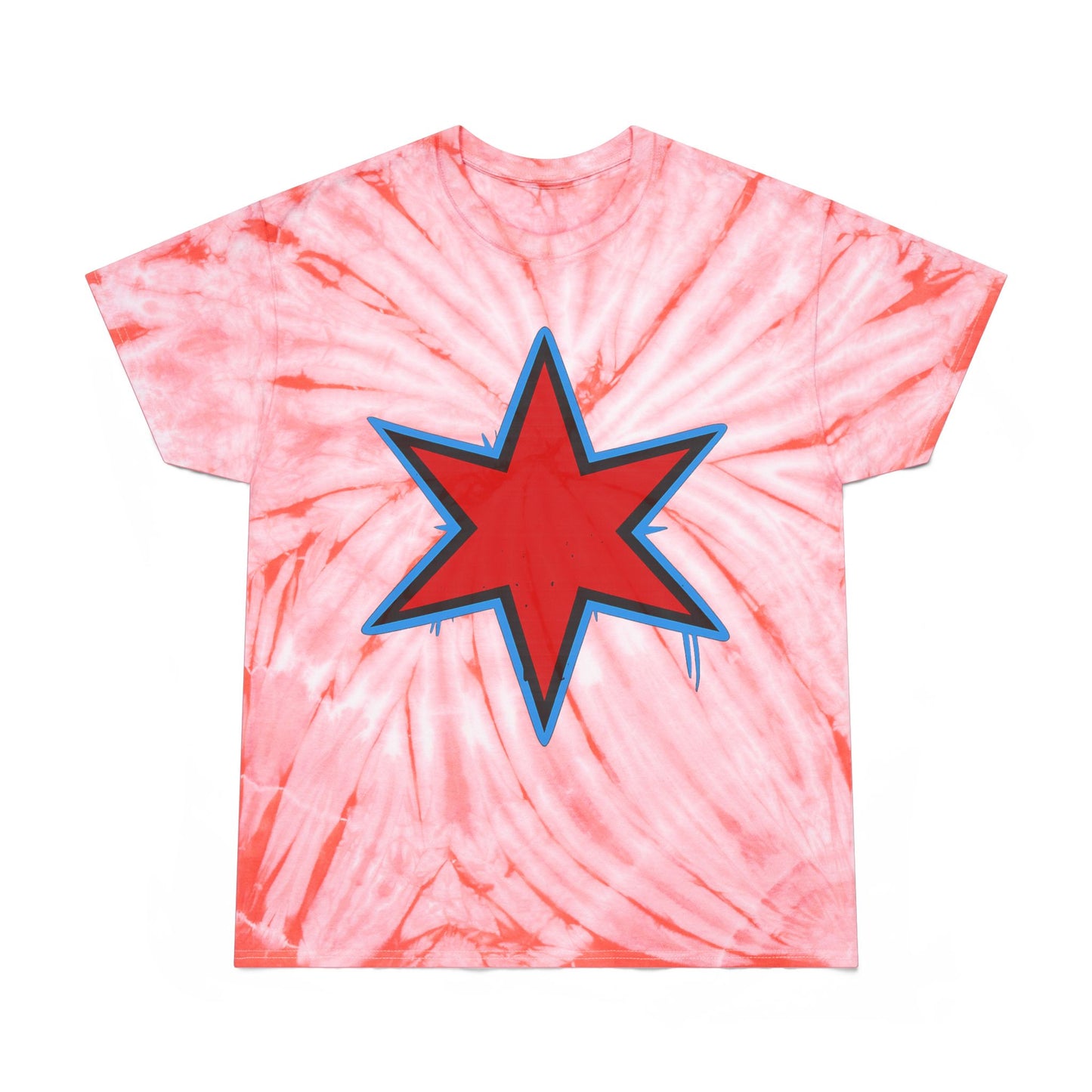 Grateful Star | Tie-Dye Chicago Star Tee | Graphic T‑Shirt