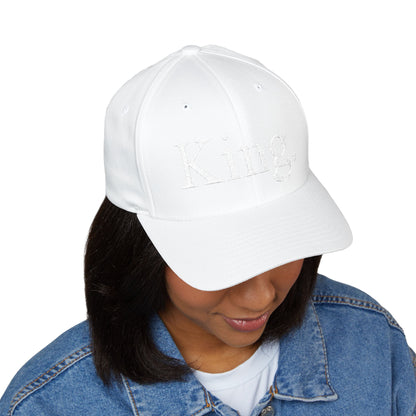 King. Embroidered Cap, Unisex Baseball Hat, Gift for Him, Stylish Headwear, Trendy Cap for Celebrations, Fashion Accessory