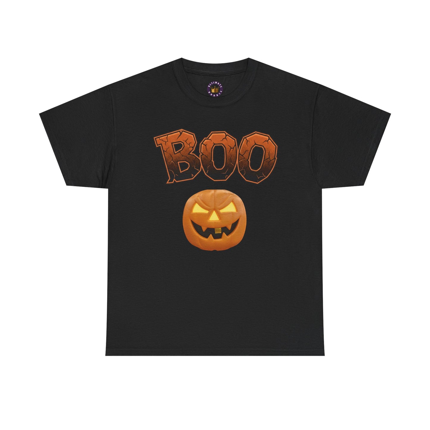 Halloween Boo T-Shirt | Spooky Season Heavy Cotton Tee, Cute Ghost Fall Apparel, Unisex Trick or Treat Top, Pumpkin Patch Outfit