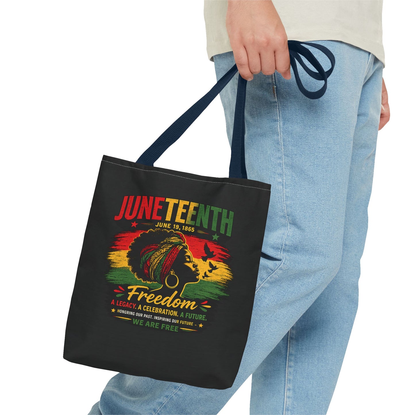 Juneteenth Freedom Tote Bag – Black History Celebration Grocery & Everyday Carry