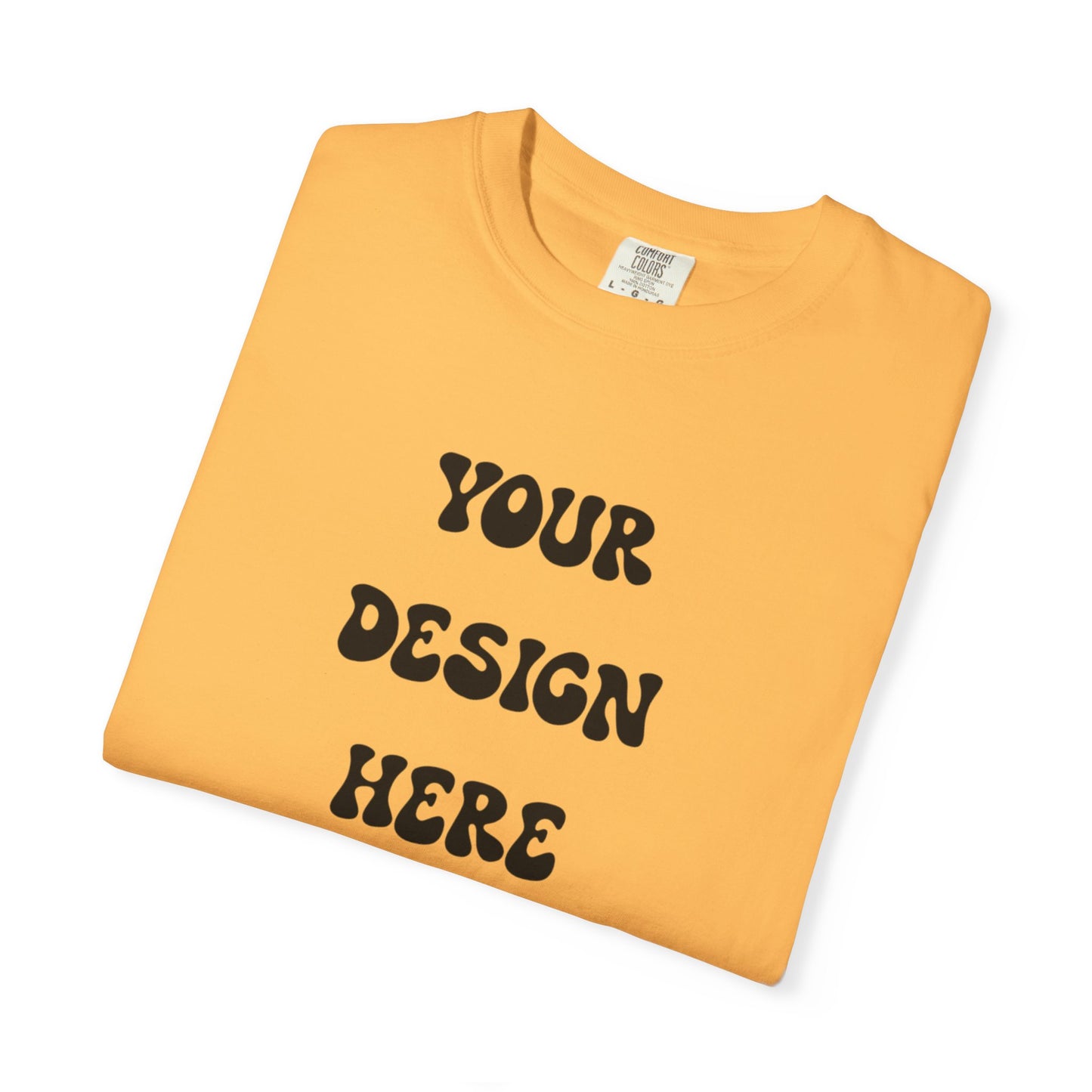 Customizable Tee (White, Citrus) , Perfect  for Personalized Gifts, Casual Wear, Birthday Gifts, Relaxed Fit, Cozy Fashion