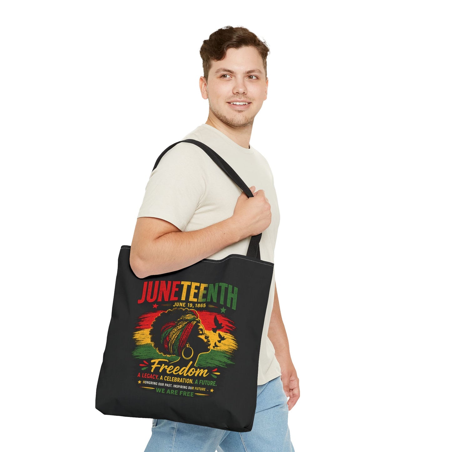 Juneteenth Freedom Tote Bag – Black History Celebration Grocery & Everyday Carry