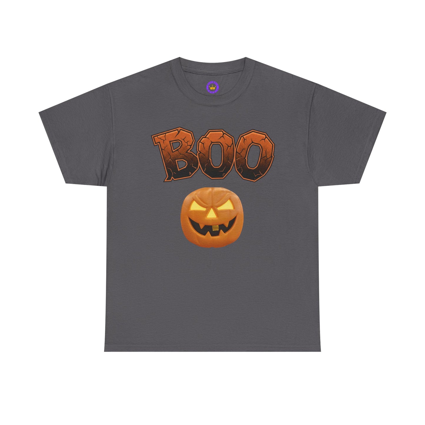 Halloween Boo T-Shirt, Spooky Season Heavy Cotton Tee, Cute Ghost Fall Apparel, Unisex Trick or Treat Top, Pumpkin Patch Outfit