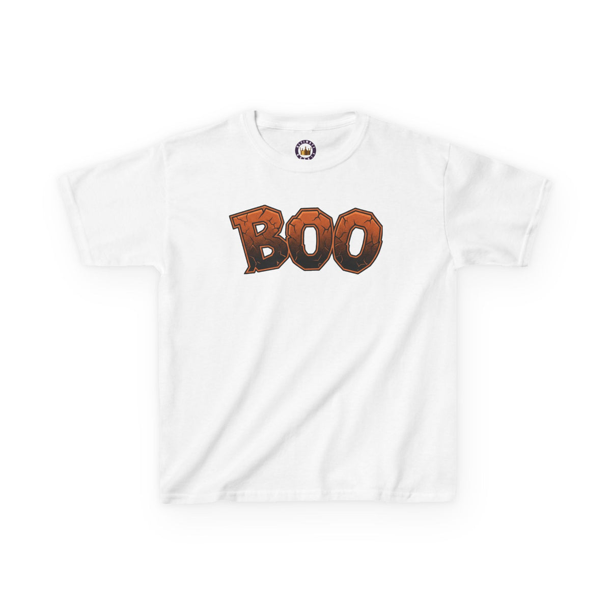 Kids Halloween 'BOO' Tee |  Cute Spooky Pumpkin Letter Graphic