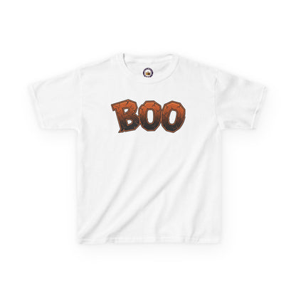 Kids Halloween 'BOO' Tee |  Cute Spooky Pumpkin Letter Graphic