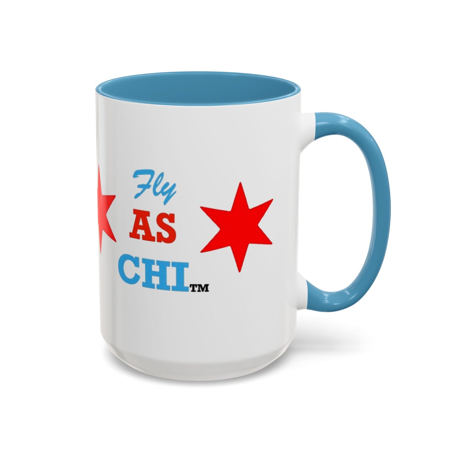 Fly As Chi Coffee Mug with Bold Typography, Perfect for Chicago Lovers, Unique Gift, Travel Mug, Fun Office Décor, Everyday Use