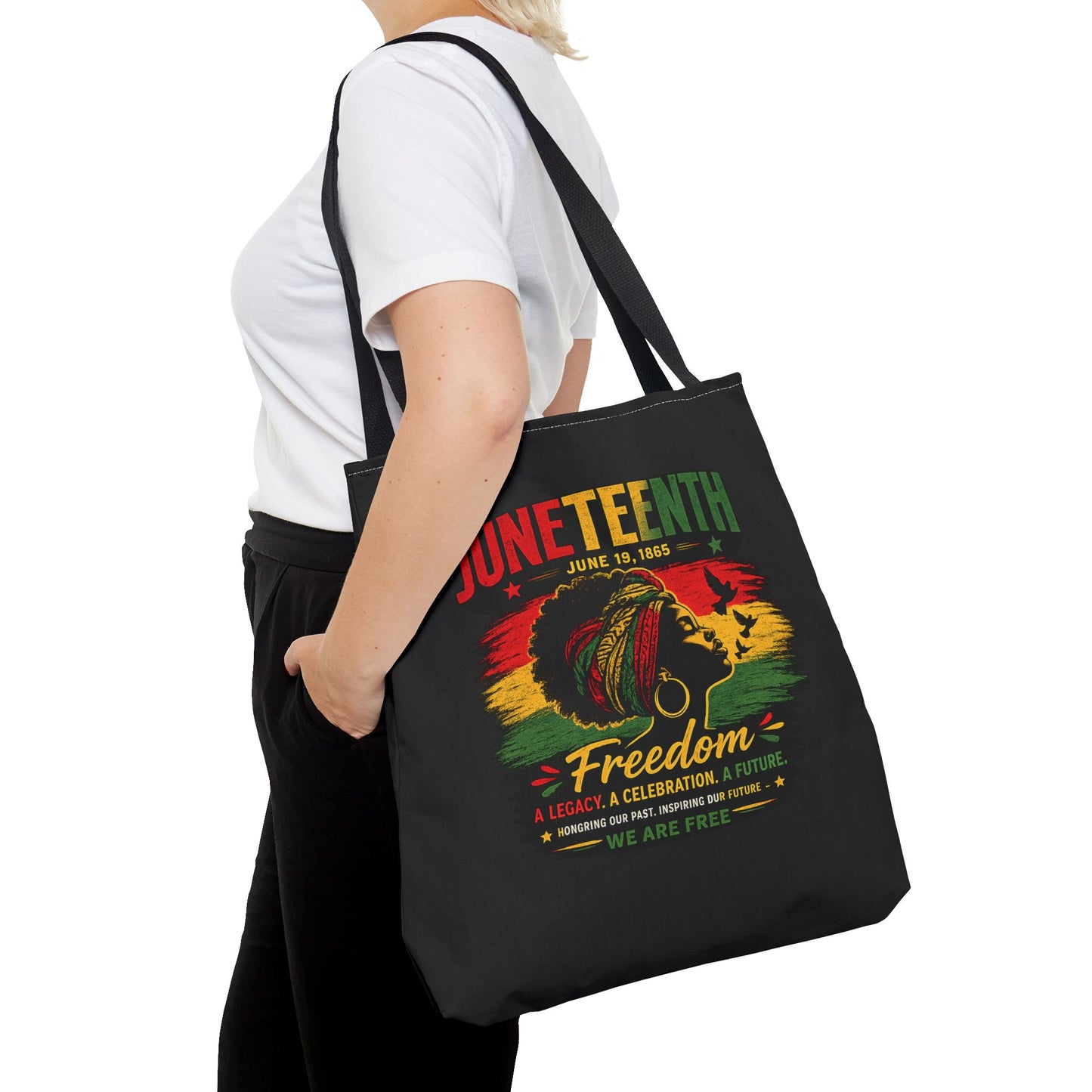 Juneteenth Freedom Tote Bag – Black History Celebration Grocery & Everyday Carry