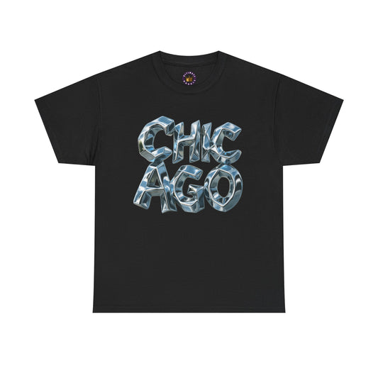 Chicago Metallic 3D Tee | Urban City Graphic T-Shirt