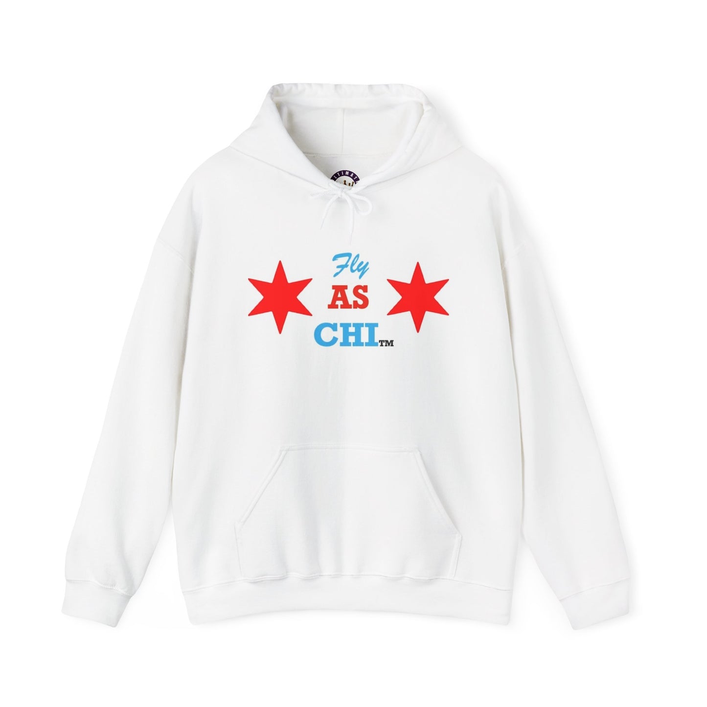 Fly As Chi Hoodie | Windy City Sweatshirt, Illinois Pride Pullover, Chicago Flag Apparel, Gift for Chicagoan