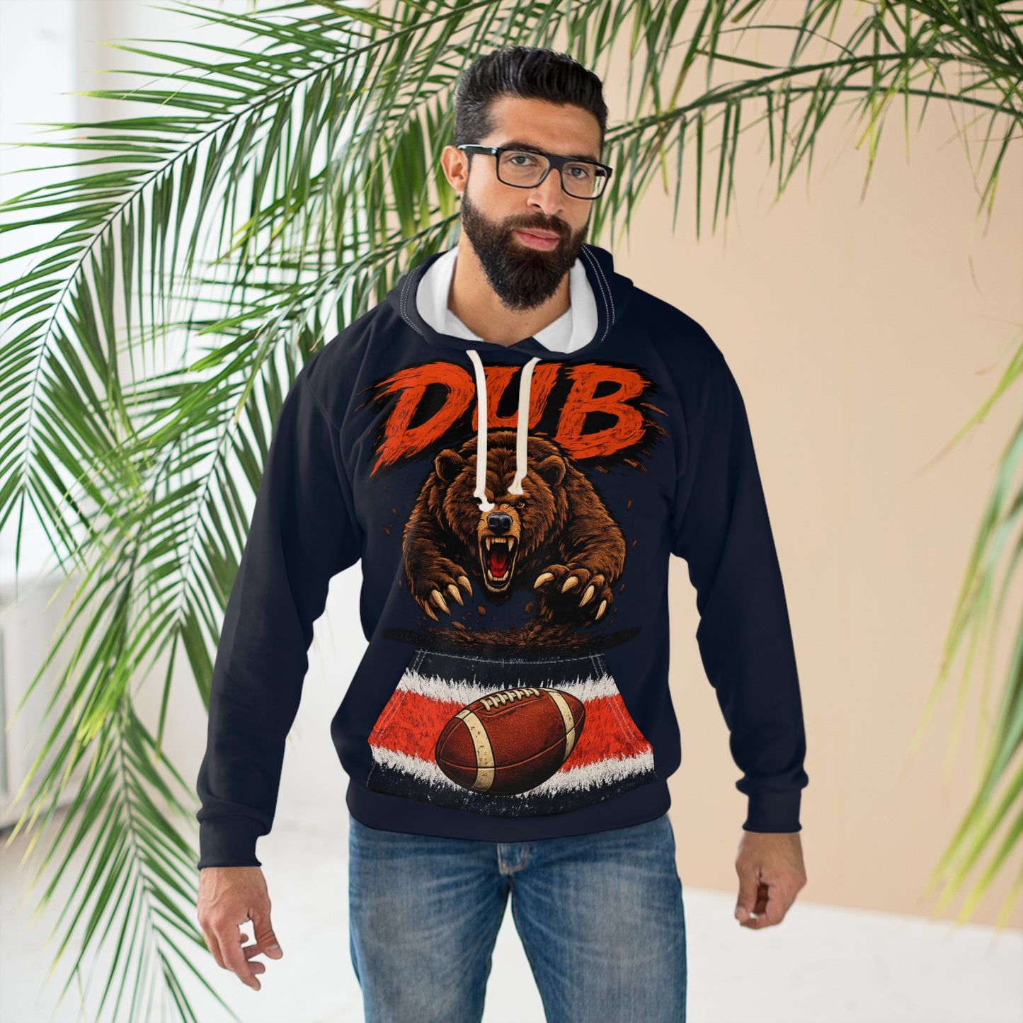 DUB Bears Football Hoodie | DUB Bears Graphic Pullover