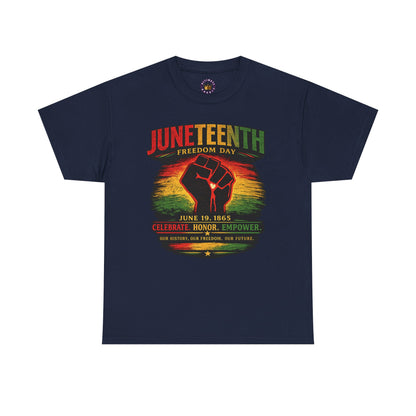 Juneteenth Freedom Day Tee — "Celebrate, Honor, Empowerment" Graphic T-Shirt
