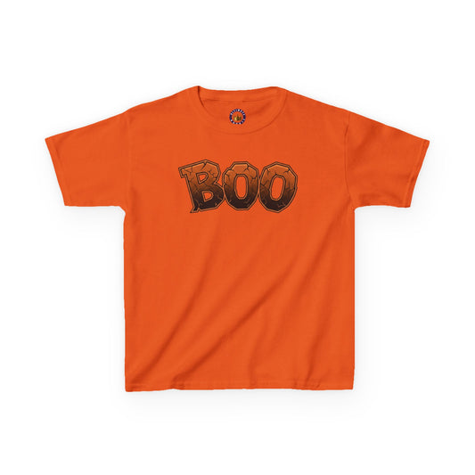 Kids Halloween 'BOO' Tee |  Cute Spooky Pumpkin Letter Graphic