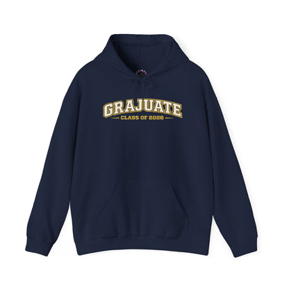 GRAJUATE HOODIE  | Unisex College Hoodie, Cozy Graduate Sweatshirt, Perfect Gift for Graduates, Funny Graduation apparel