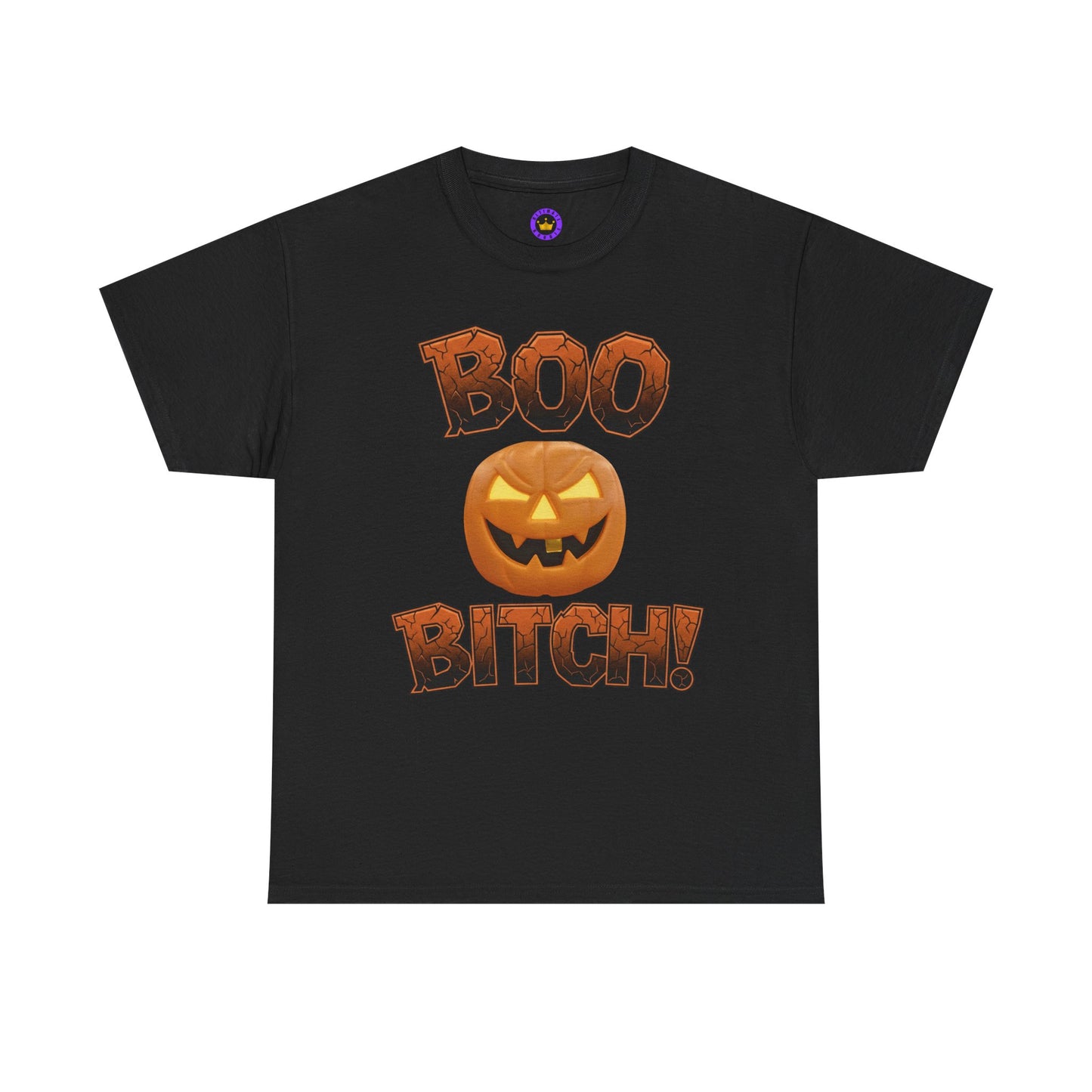 Halloween Tshirt Funny Spooky Pumpkin Face Tee Shirt Adult Apparel Costume Alternative Jack Lantern Graphic Design Cotton Fabric Boo Text