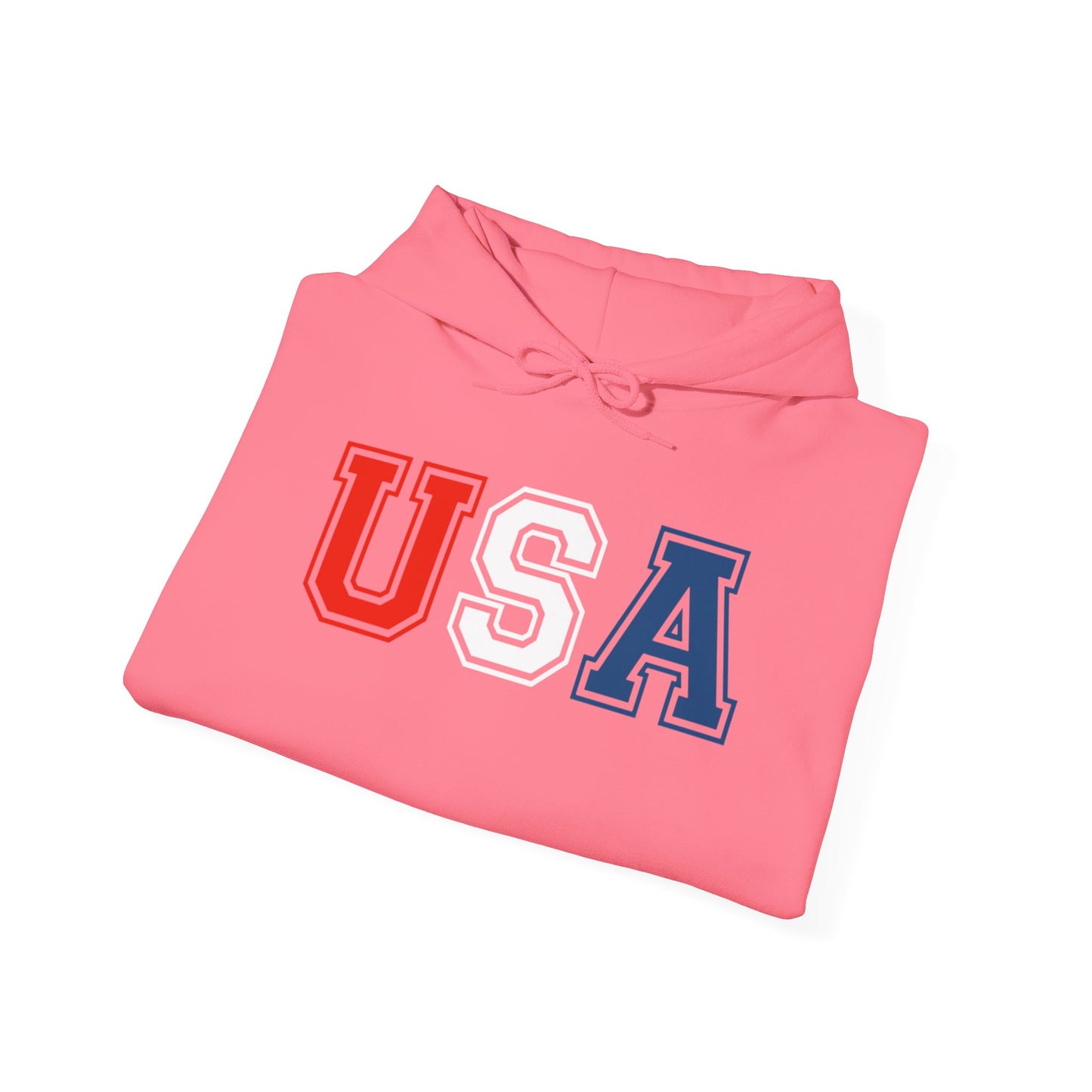 USA Hoodie, Unisex Sweatshirt for Independence Day, Patriotic Casual Wear, Gift for Veterans, Eco-Friendly Clothing