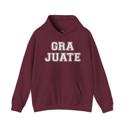 GRA JUATE Hoodie | Unisex Graduation Sweatshirt, Gift for Grads, College Sweatshirt, Class of 2023, High School Graduate Apparel