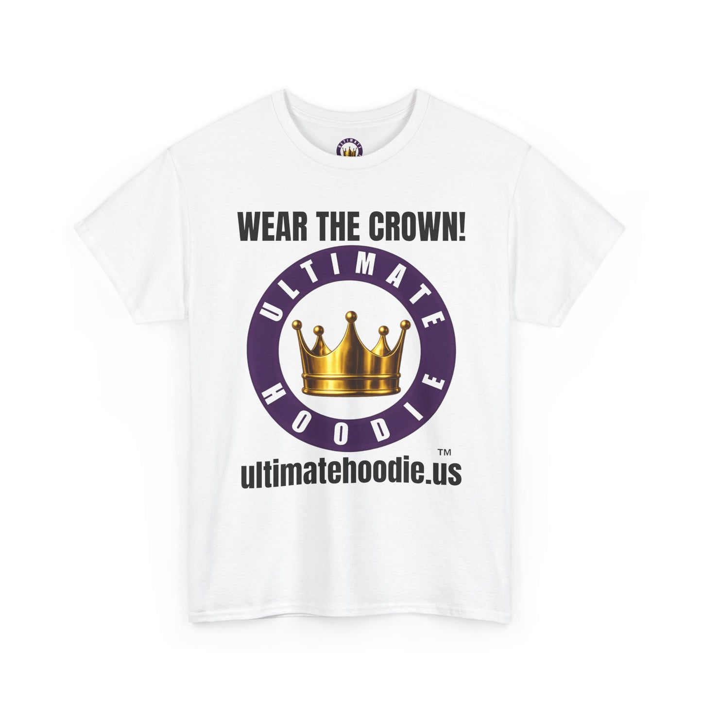 Ultimate Hoodie Crown Logo Tee with Website URL