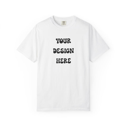 Customizable Tee (White, Citrus) , Perfect  for Personalized Gifts, Casual Wear, Birthday Gifts, Relaxed Fit, Cozy Fashion