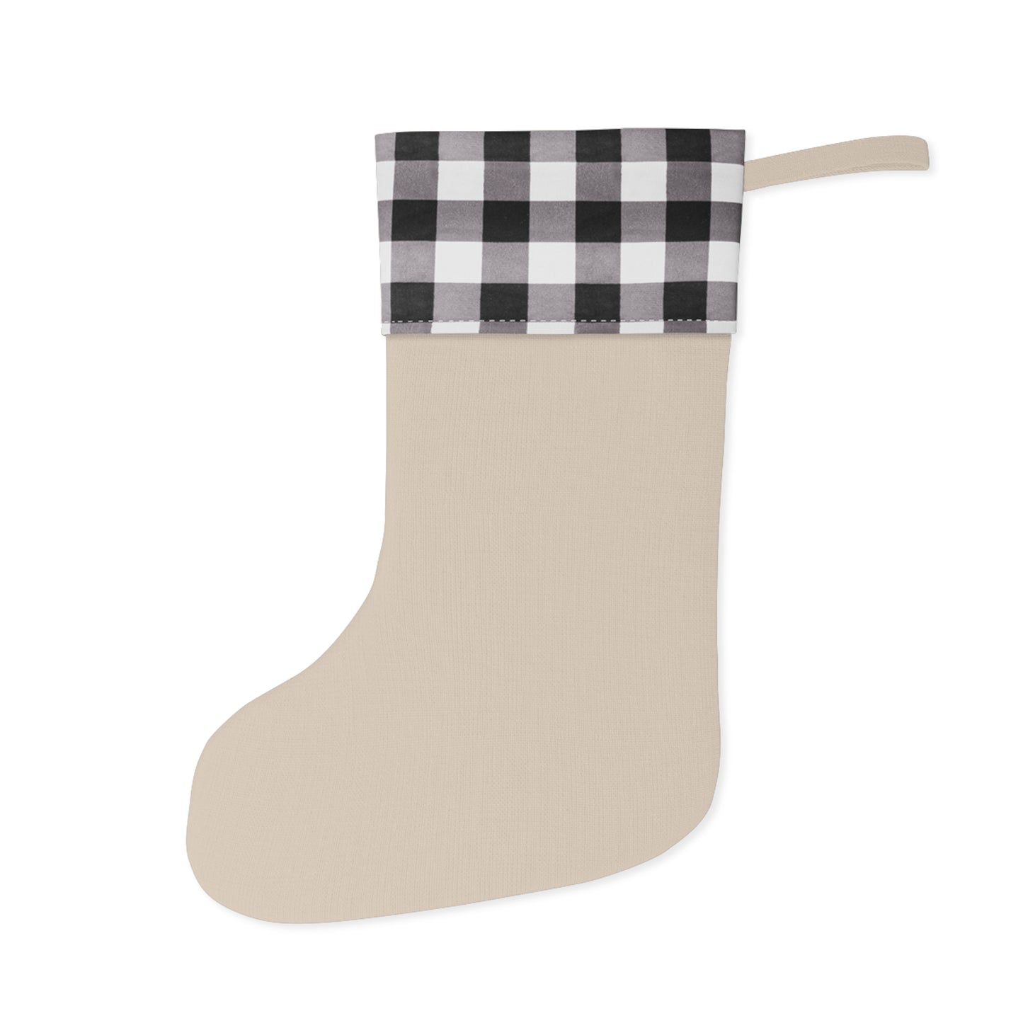 Dear Santa Yo' Bitch Christmas Stocking | Plaid Cuff, Funny Holiday Saying