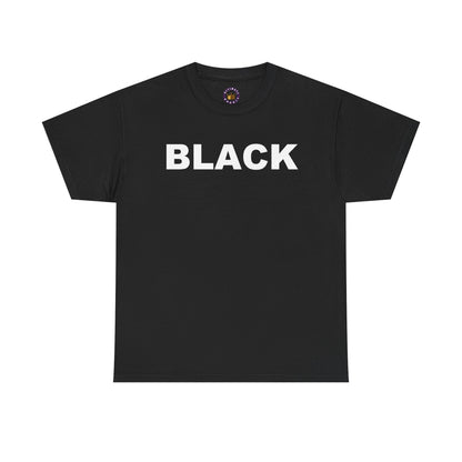 BLACK in WHITE TEE | Unisex Bold Graphic Shirt