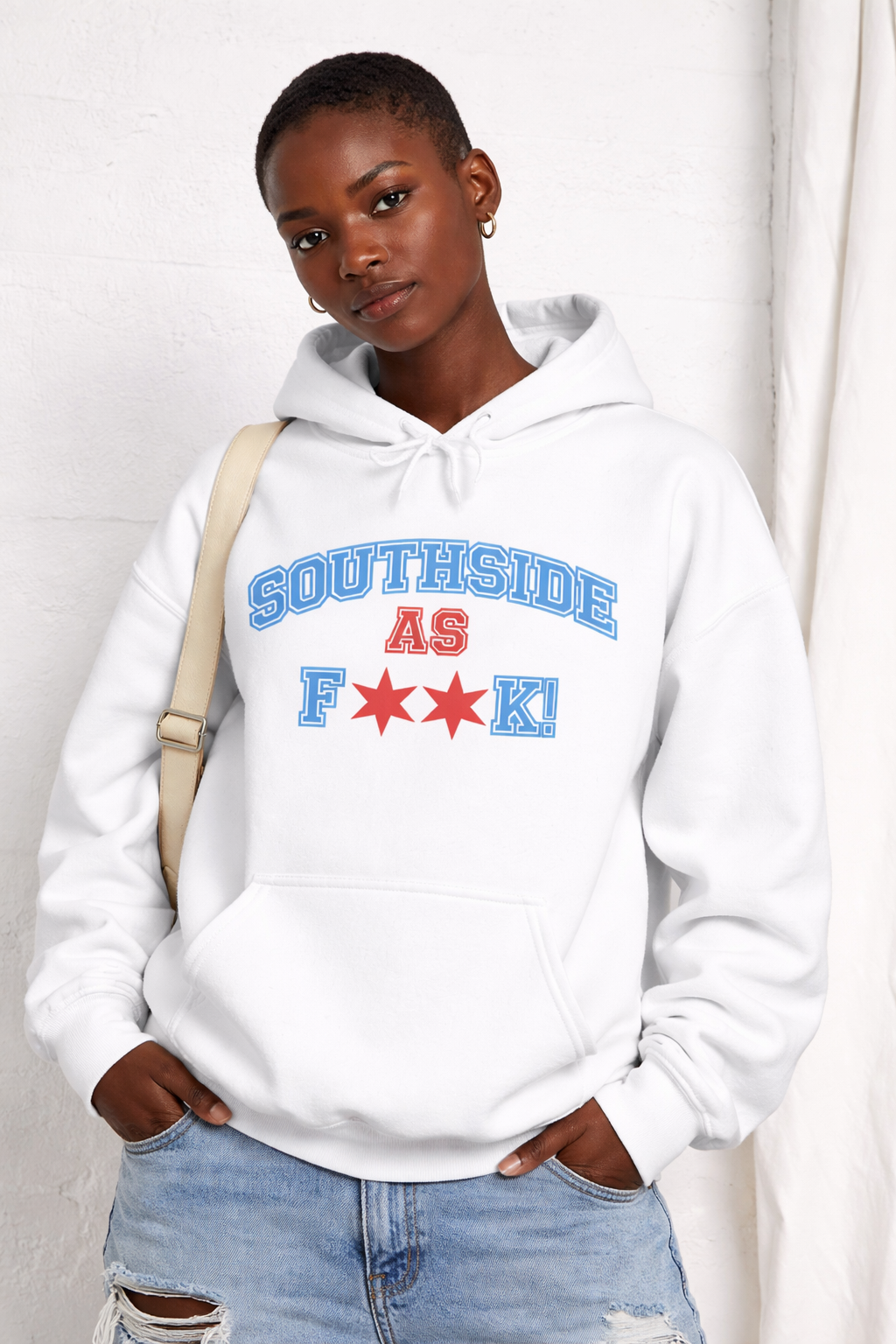 Southside As F**K! Hoodie | Chicago Flag Stars Pullover