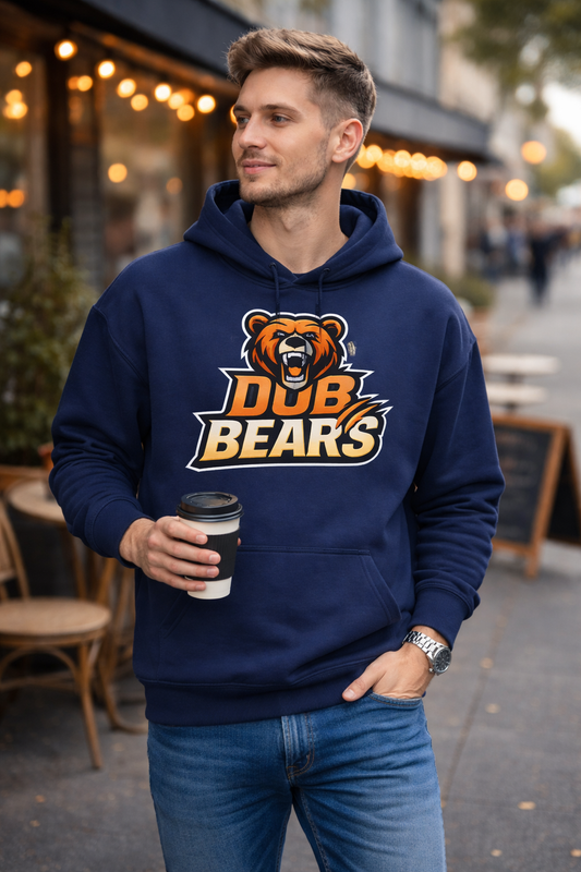 DUB BEARS Hoodie – Mascot Graphic Sports Pullover