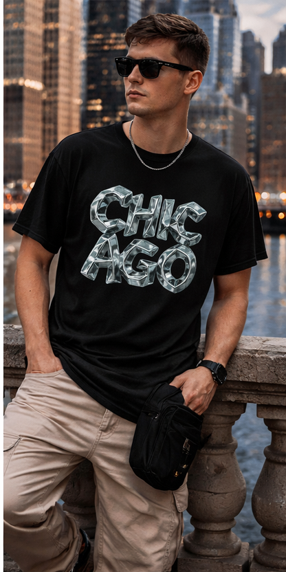 Gehry-Inspired Chicago T-Shirt | Architectural Urban Streetwear