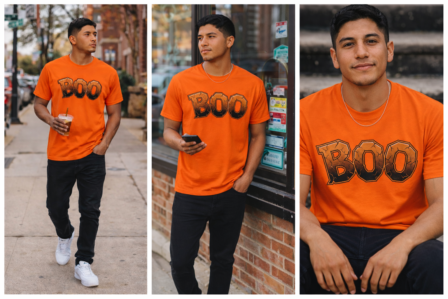 Halloween BOO Ghost Shirt | Spooky Season T-Shirt | Cute Fall Tee | Unisex Heavy Cotton Apparel | October Gift for Him Her