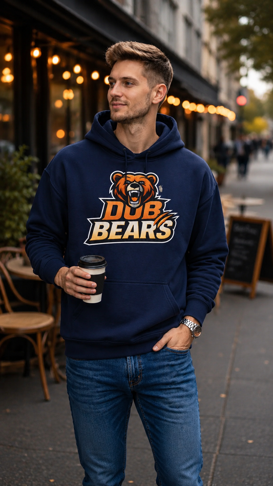 DUB BEARS Hoodie – Mascot Graphic Sports Pullover