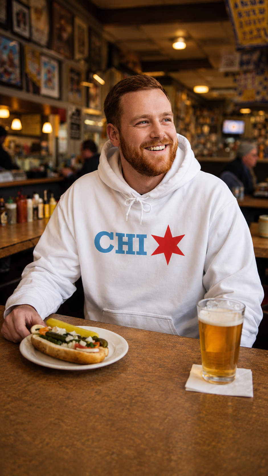 Chicago Star Hoodie | Premium Urban Streetwear Sweatshirt