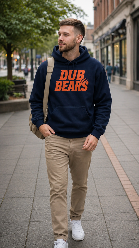DUB BEARS Hoodie | Cozy Unisex Hoodie, Perfect for Game Day, Casual Wear, Gifts for Sports Fans