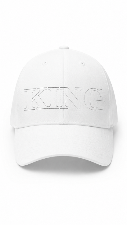 KING Embroidered Cap, Casual Fashion Hat, Gift for Him, Birthday Cap, Everyday Accessory, Unisex Hat, Stylish Headwear