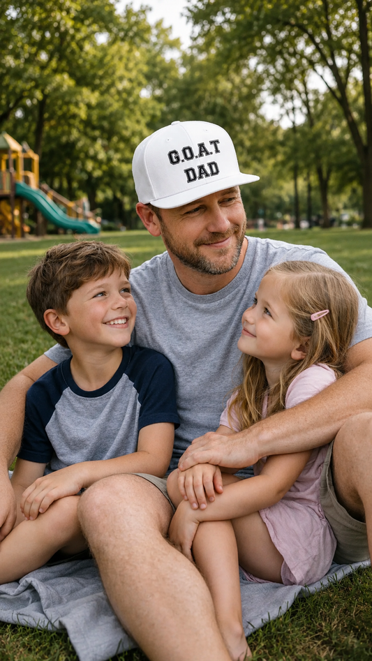 G.O.A.T DAD Cap | Gift for Father's Day, Birthday, Casual Wear, Dad Life Gear