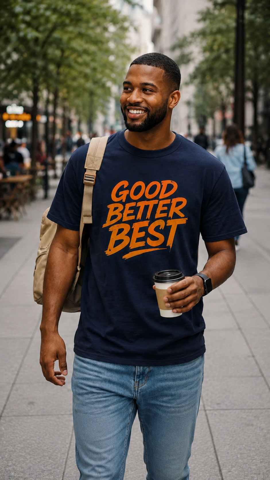 Good Better Best Motivational T-Shirt | Bold Streetwear Typography Tee