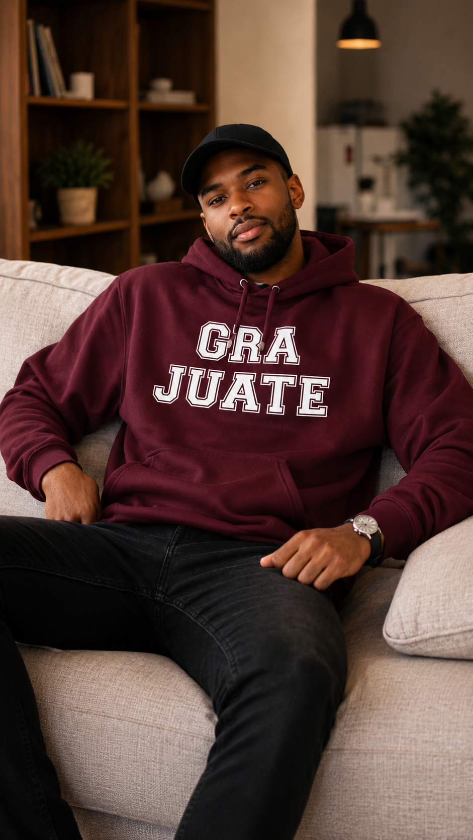 GRA JUATE Hoodie | Unisex Graduation Sweatshirt, Gift for Grads, College Sweatshirt, Class of 2023, High School Graduate Apparel