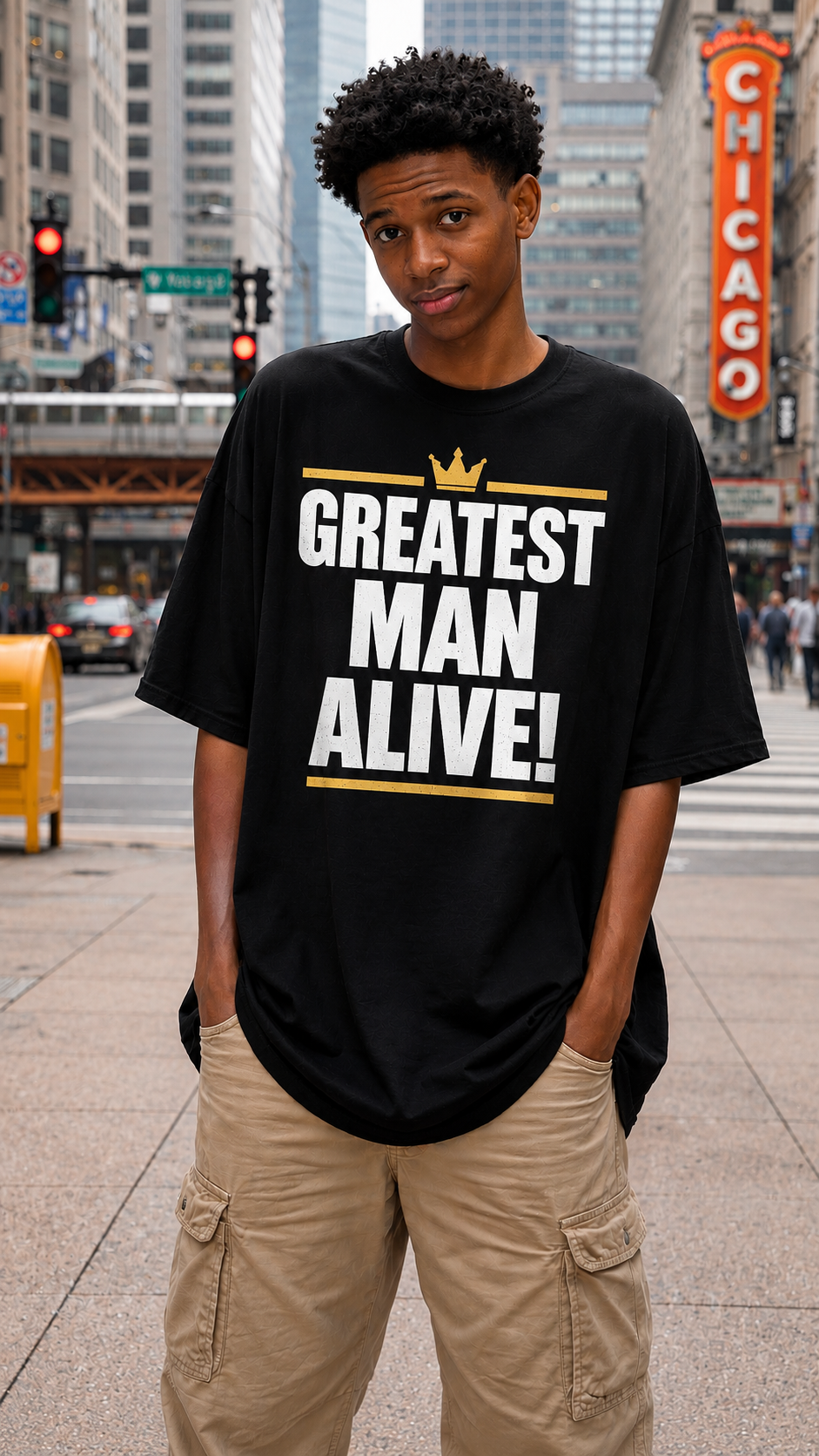 Greatest Man Alive Unisex Tee | Fun Gift for Dads, Birthday Present, Casual Wear, Father's Day Shirt, Statement Graphic Tee