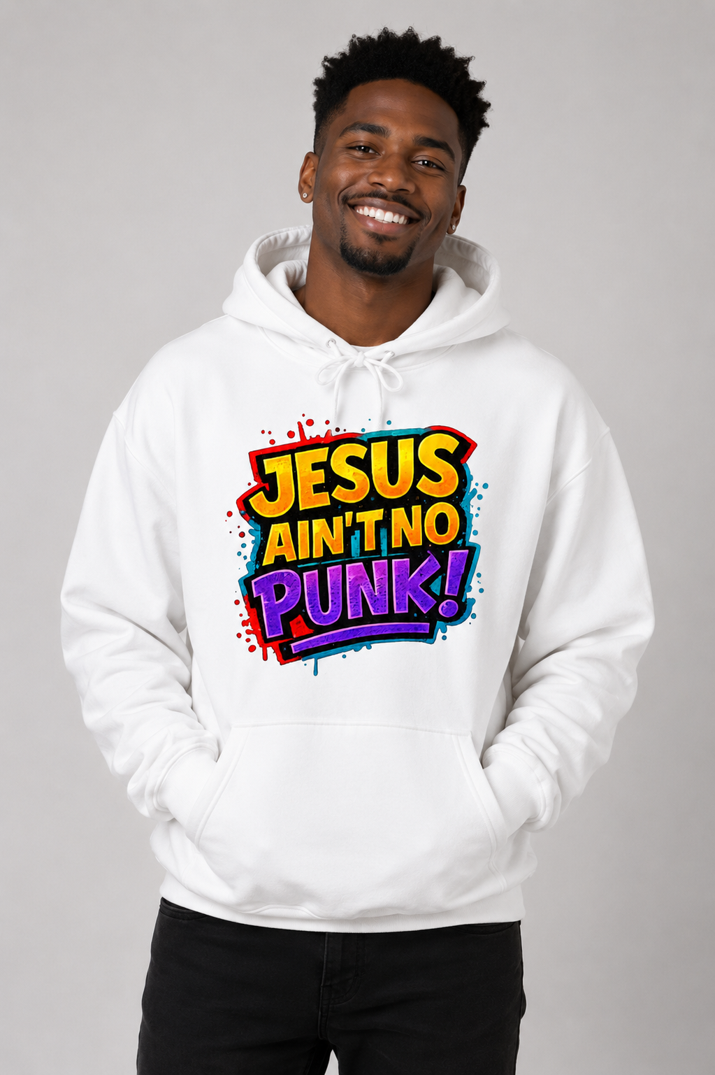 Jesus Ain't No Punk - Graphic Hoodie