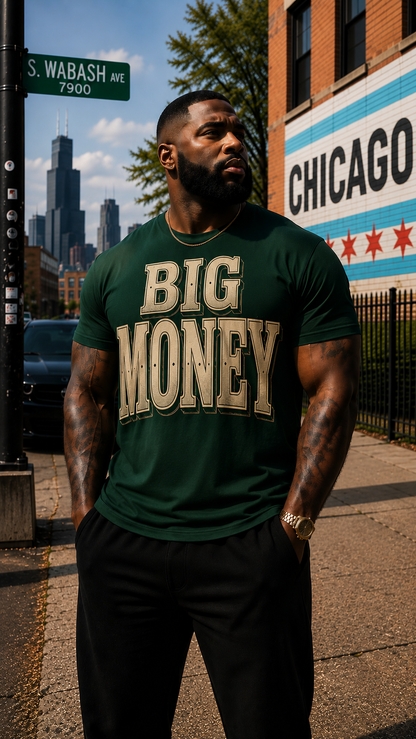 Big  Money Graphic Tee — Oversized Boxy Money Shirt